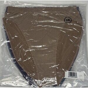 Rhonda Shear Model 4031 Ahh High-Cut Full Coverage Brief Panty 4 Pk Size 3X New!